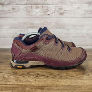 Ahnu Women's Sugarpine II Lowtop Waterproof Hiking Shoes Purple Brown Size 8